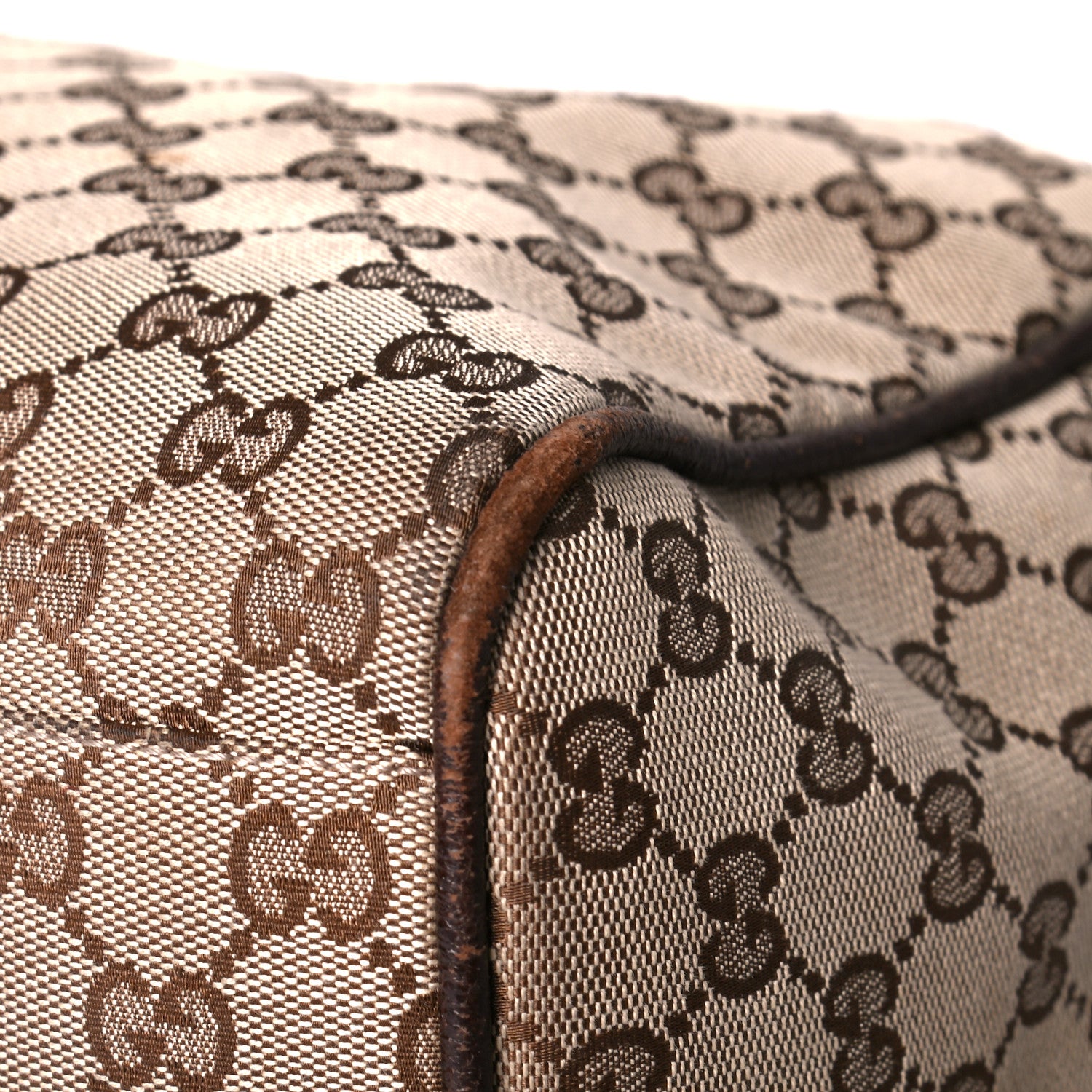 Gucci GG Monogram Web Medium Collapsible Carry On Duffle Beige Brown 10 of 10