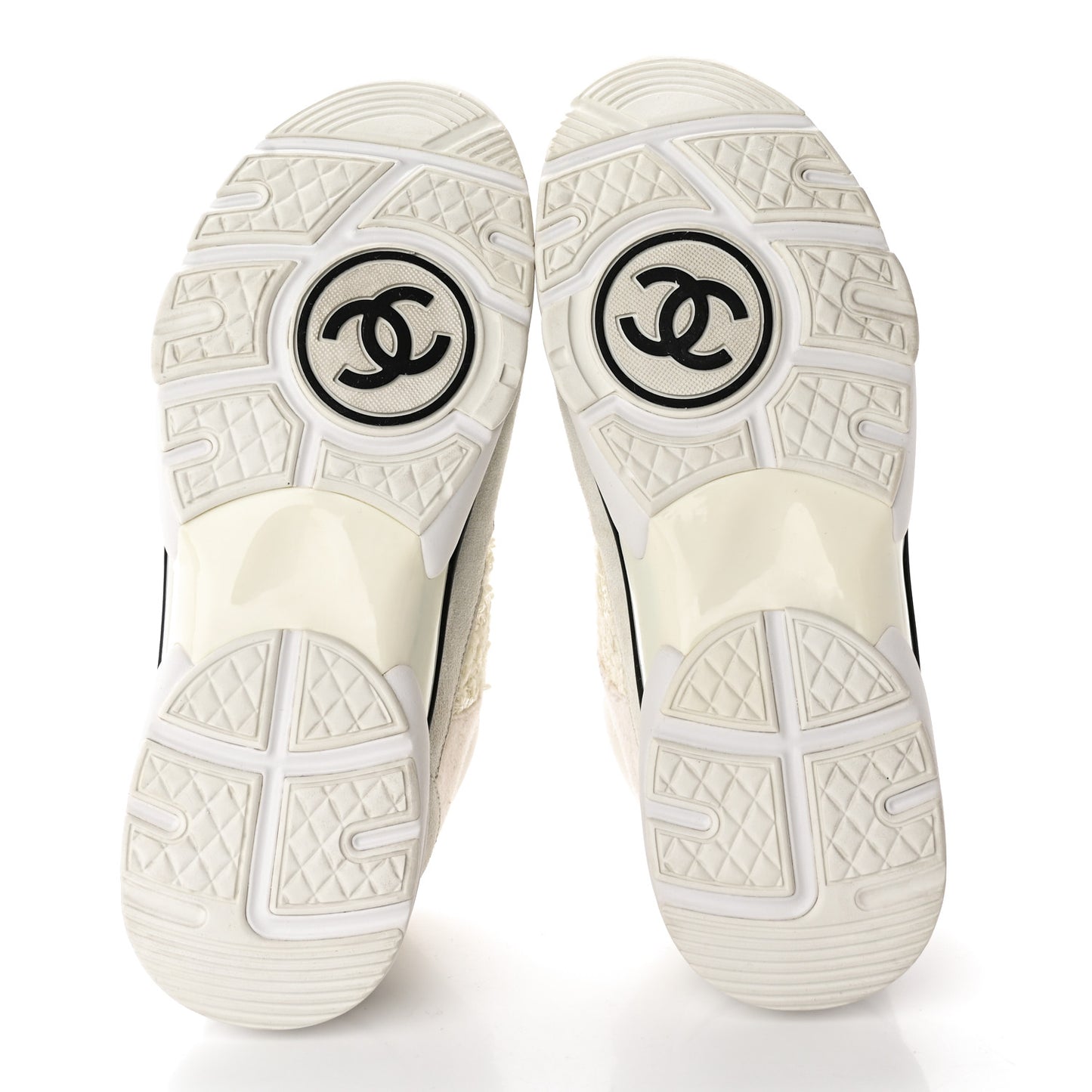 Velour Tweed CC Sneakers 40 White