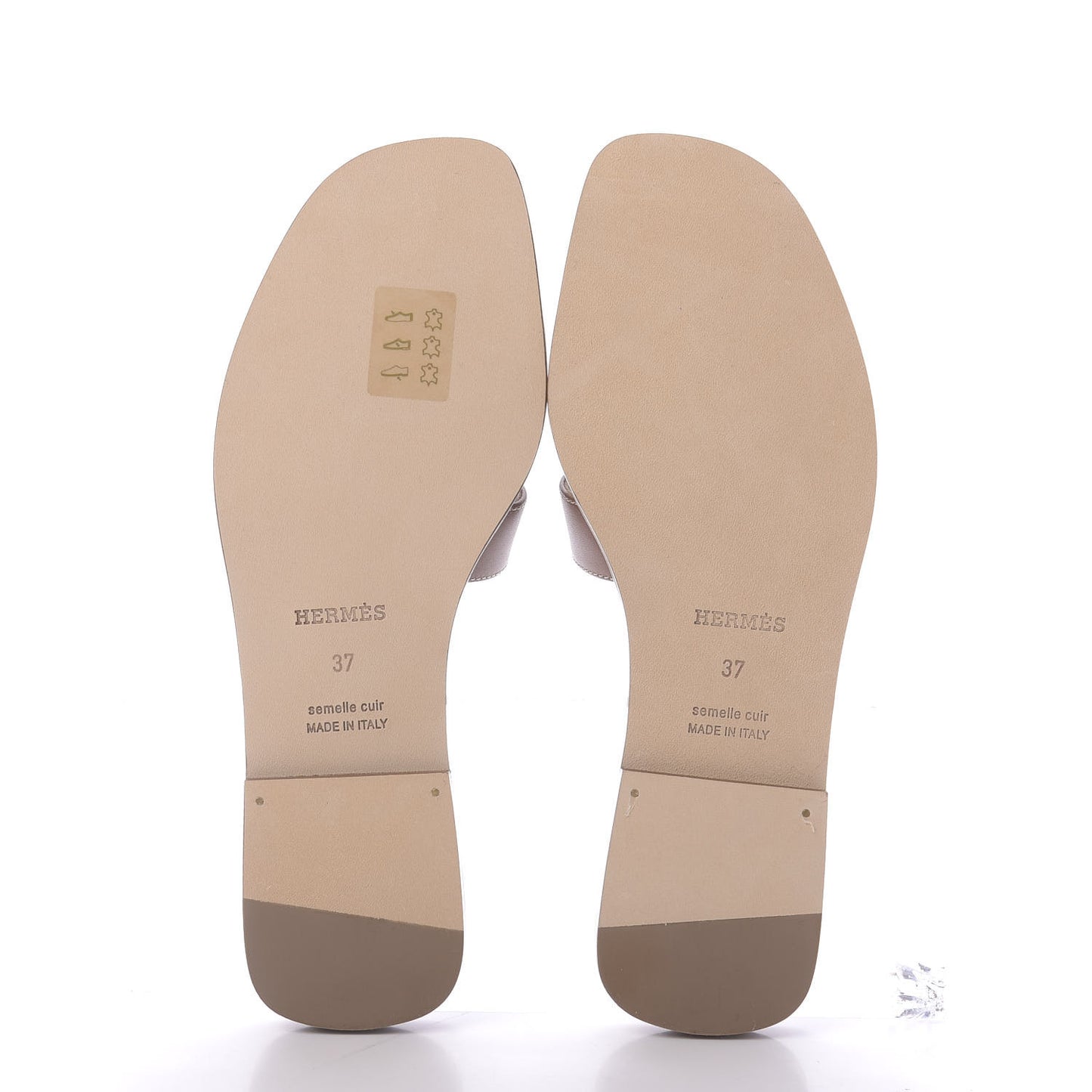 Box Calfskin Oran Sandals 37 Gold