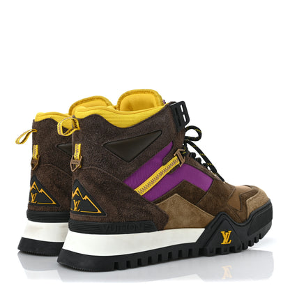 Louis Vuitton Suede Calfskin Mens LV Hiking Ankle Boots 9.5 Brown 4 of 8