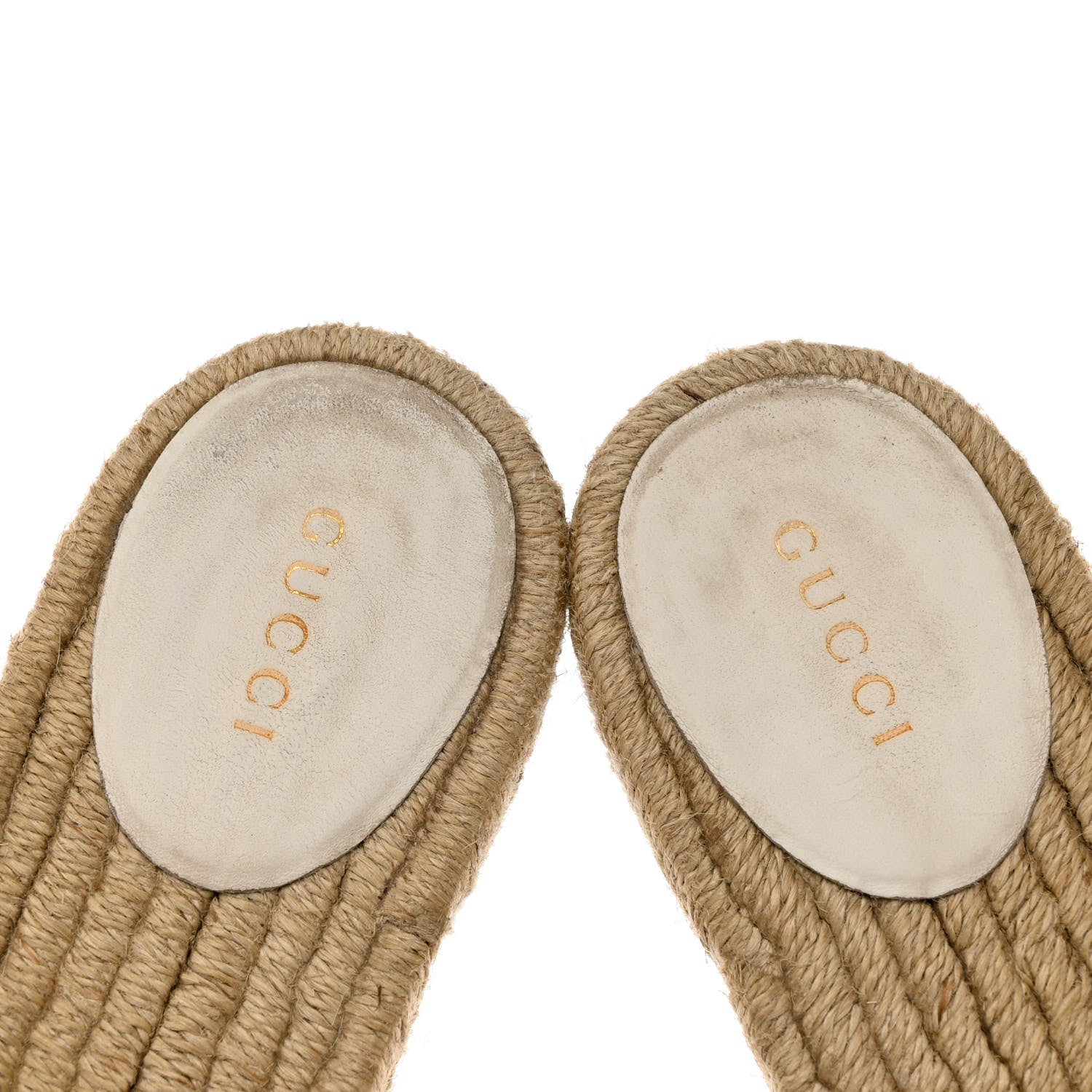 Gucci Nappa Matelasse GG Marmont Espadrille Slide Sandals 37.5 Great White 11 of 14