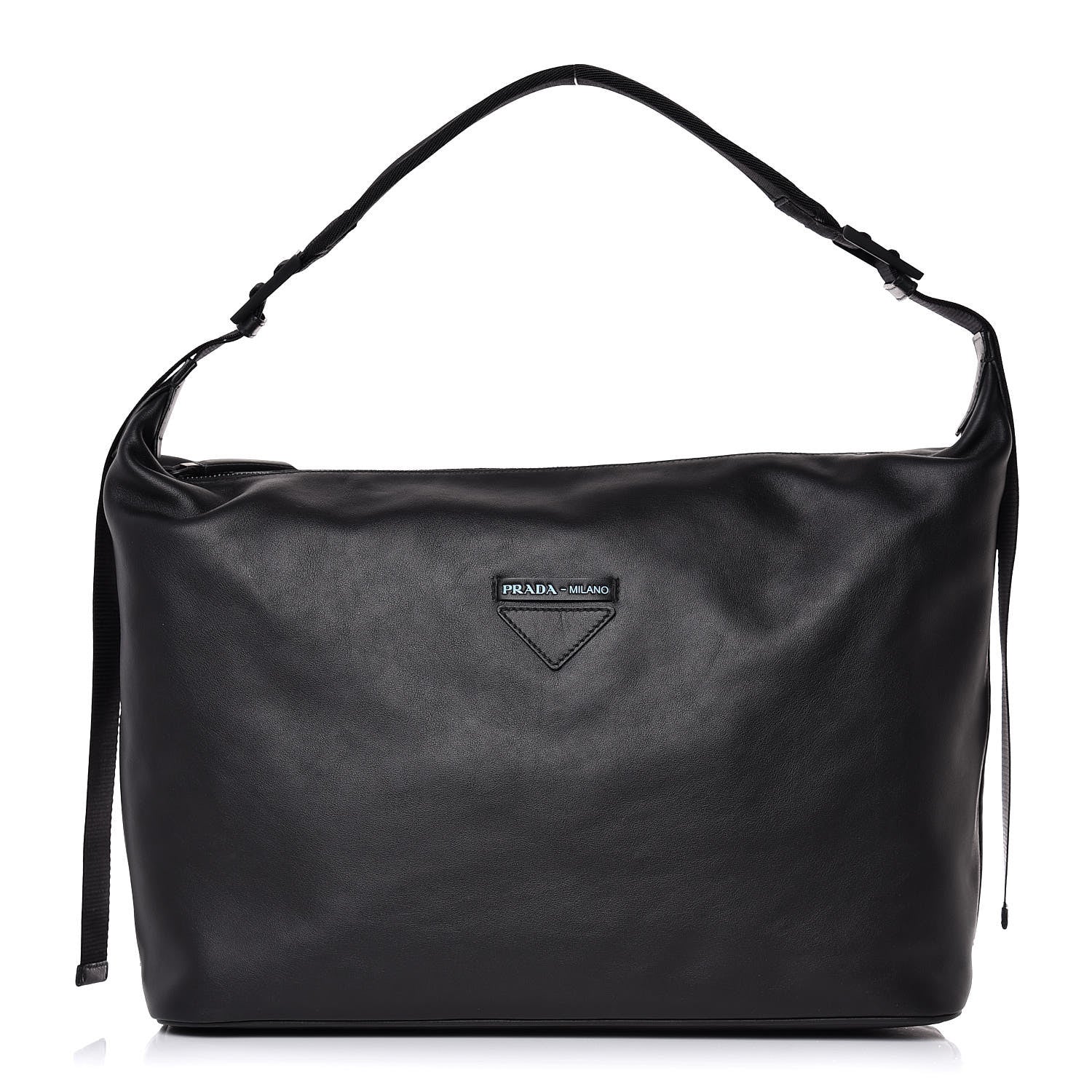 Prada Soft Calf Grace Lux Concept Large Hobo Black 1 of 8