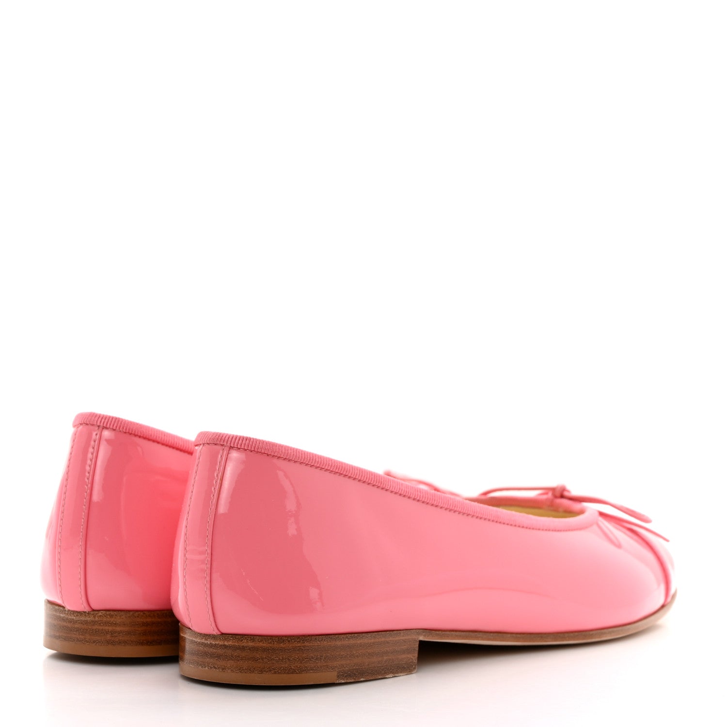 Chanel Patent Calfskin CC Cap Toe Ballerina Flats 40 Light Pink 4 of 9