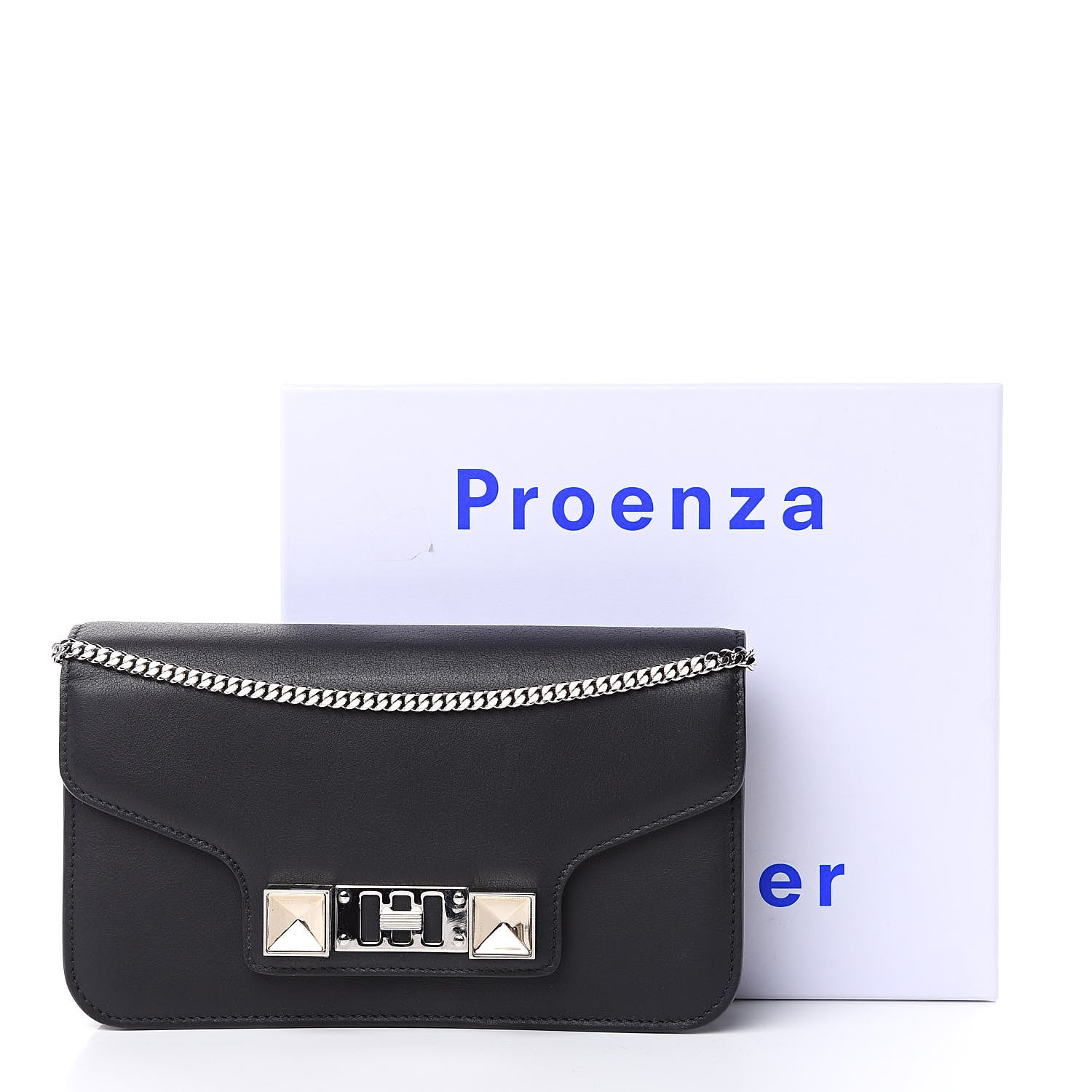 Proenza Schouler Smooth Calfskin PS11 Chain Wallet Black 10 of 10