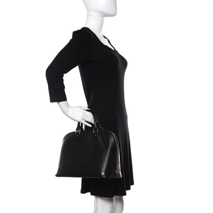 Louis Vuitton Epi Alma PM Black 2 of 18