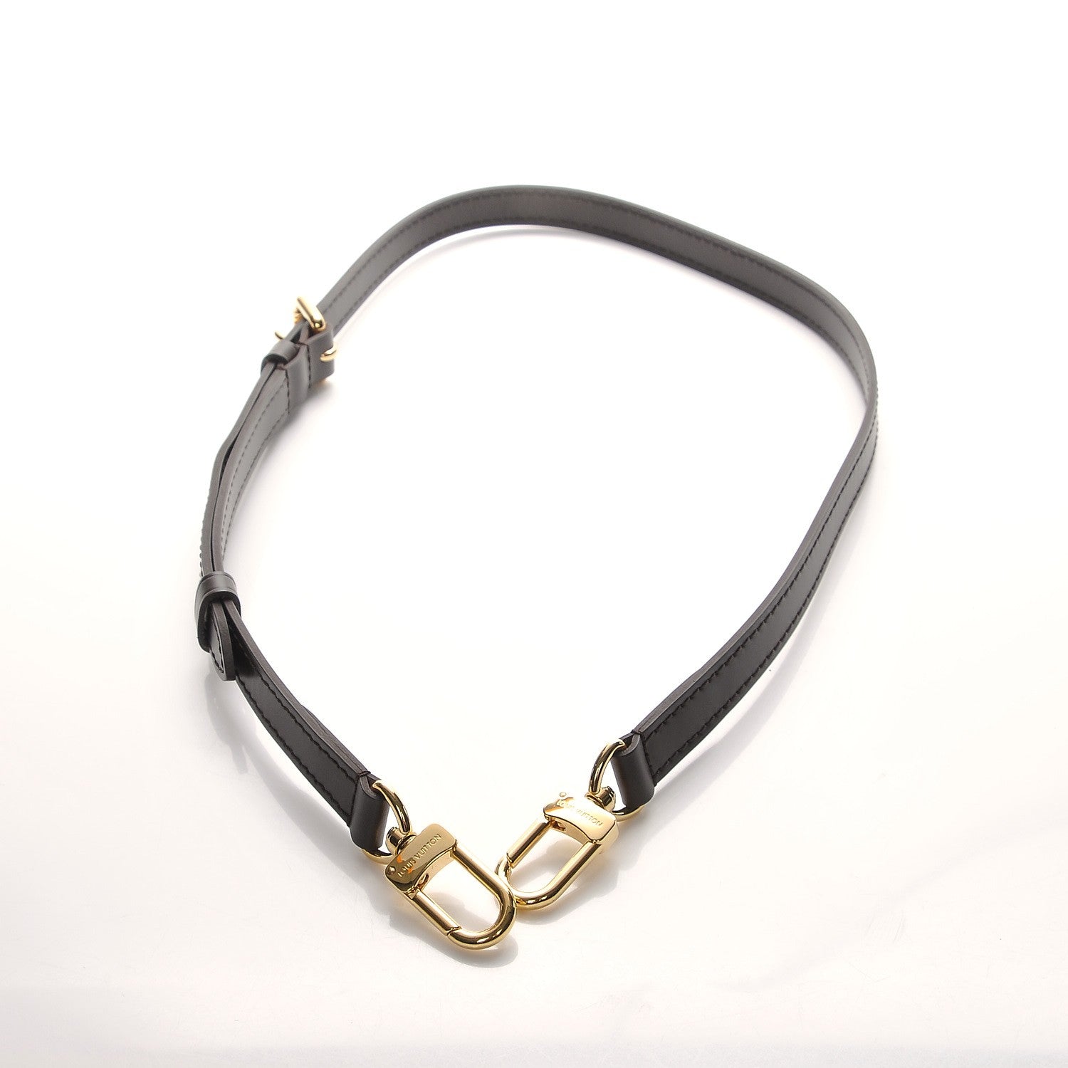Louis Vuitton Calfskin 12mm Adjustable Shoulder Strap Brown 4 of 4