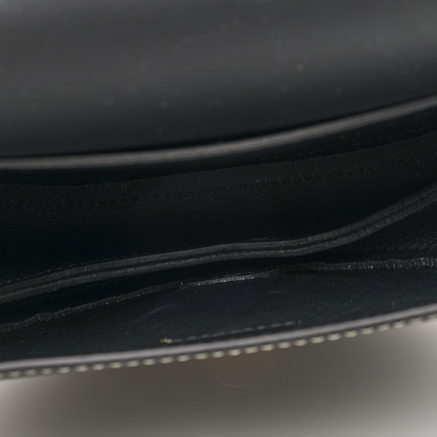 Grained Calfskin Small Darryl Saddle Crossbody Bag Black