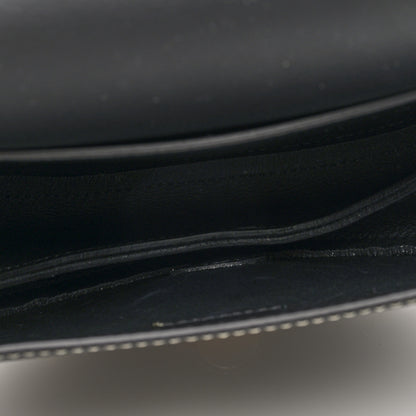 Chloe Grained Calfskin Small Darryl Saddle Crossbody Bag Black 5 of 9