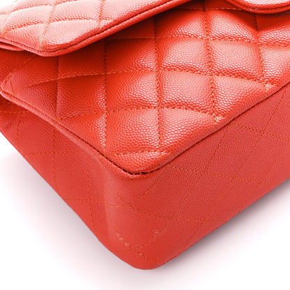 Chanel Caviar Quilted Medium Double Flap Red 10 of 11