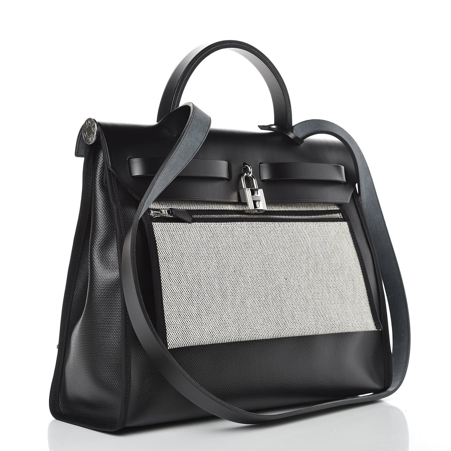 Toile H Berline Vache Hunter Herbag Zip PM 31 Black Ecru