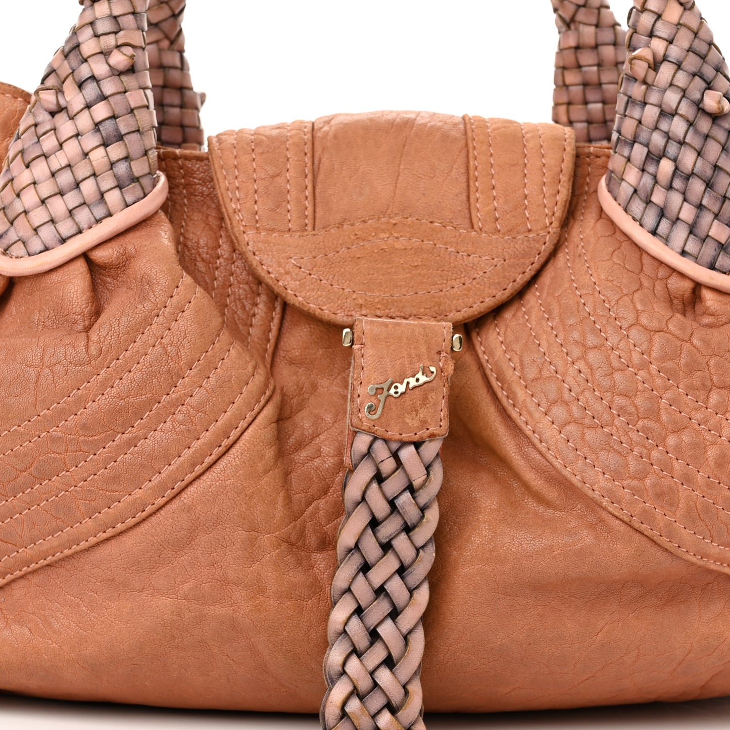 Crinkled Lambskin Small Spy Rosa Antico