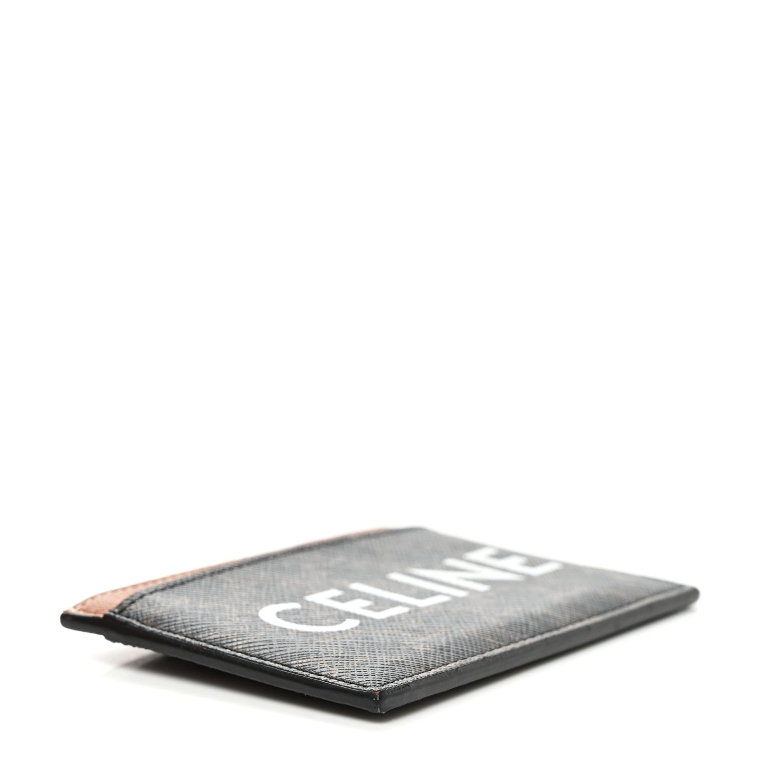 Celine Triomphe Canvas Card Holder Tan 4 of 6