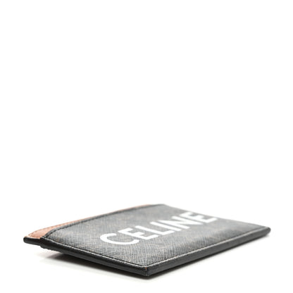 Celine Triomphe Canvas Card Holder Tan 4 of 6