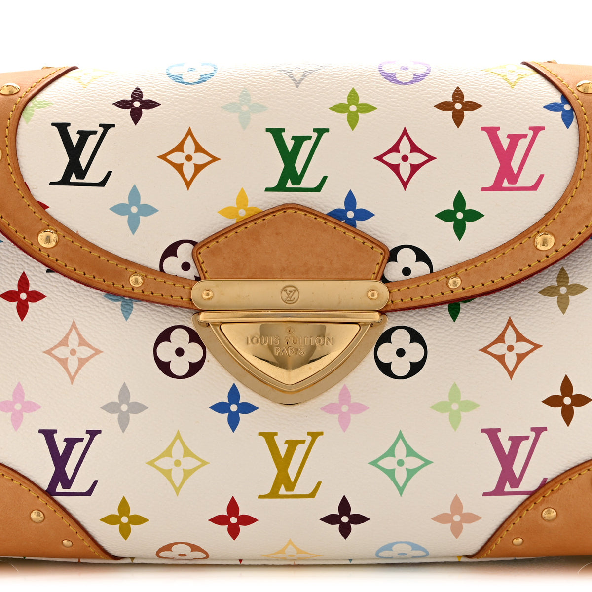 Louis Vuitton Monogram Multicolor Beverly MM White 8 of 10