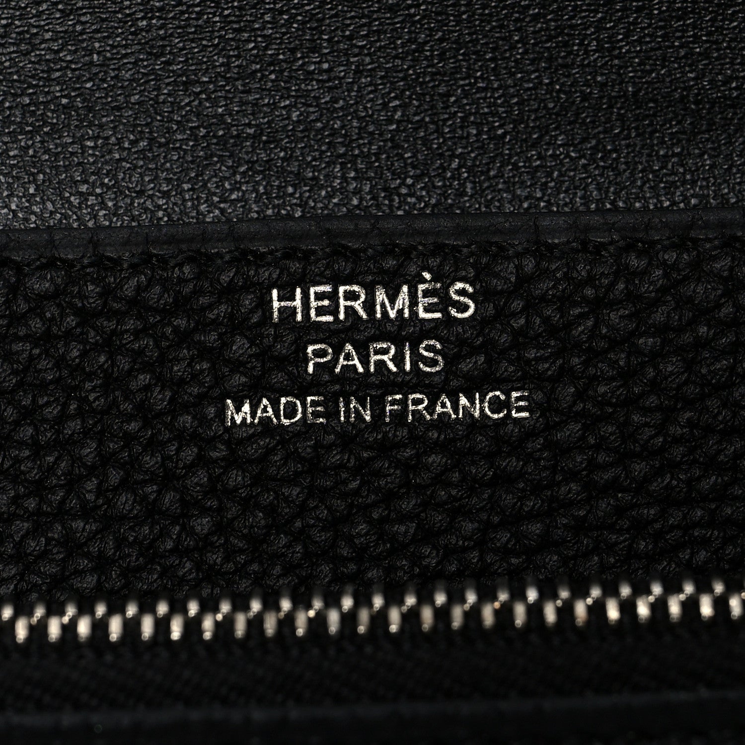 Hermes Togo Dogon Compact Wallet Black 7 of 8