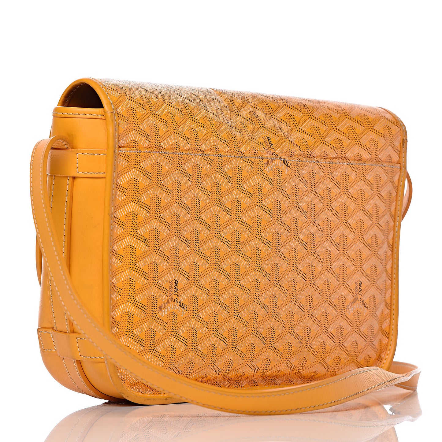 Goyardine Belvedere MM Messenger Bag Yellow