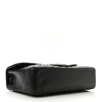 Chanel Lambskin Quilted Medium Westminster Pearl Flap Black 3 of 10