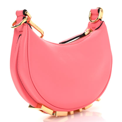 Fendi Vitello Grace New Matte Nano Fendigraphy Hobo Charm Pink Dalia 3 of 11