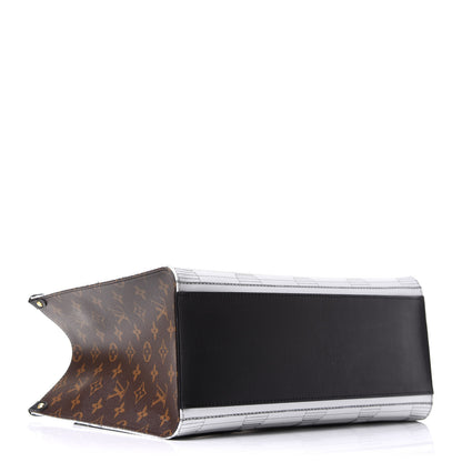 Louis Vuitton X FORNASETTI Calfskin Architettura Onthego MM Black White 4 of 10