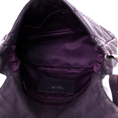 Chanel Glazed Calfskin Stitched On The Road Flap Purple 5 of 29