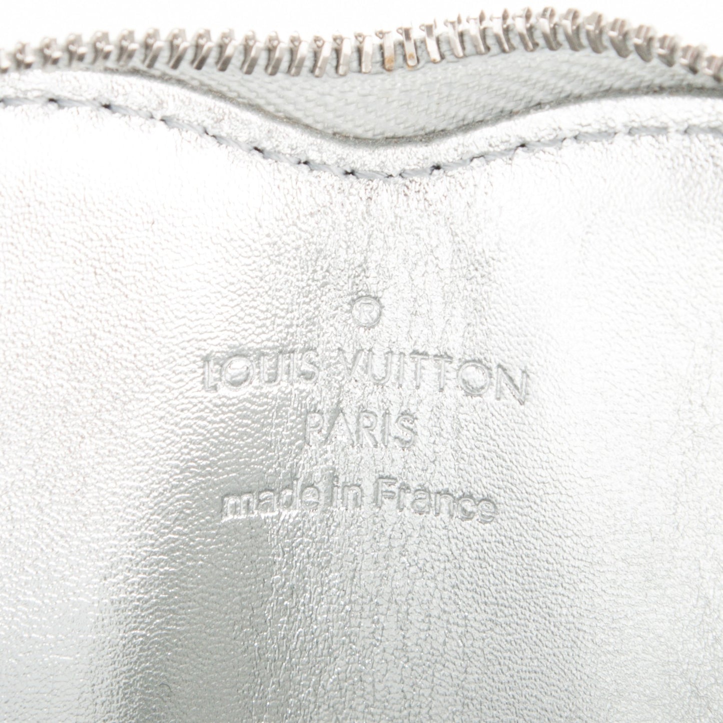Monogram Miroir Heart Coin Purse Silver