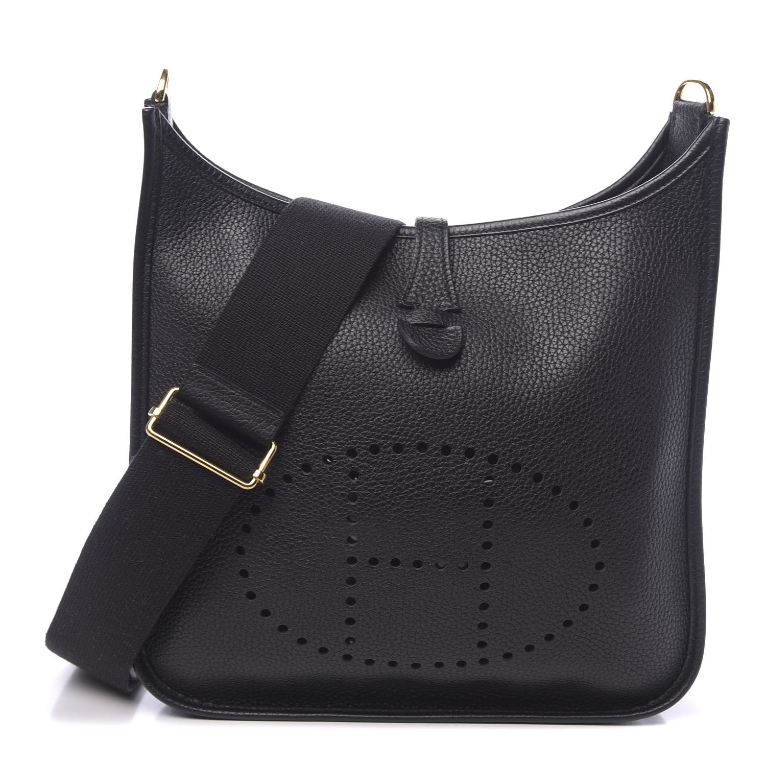 Hermes Taurillon Clemence Evelyne III PM Black 1 of 10