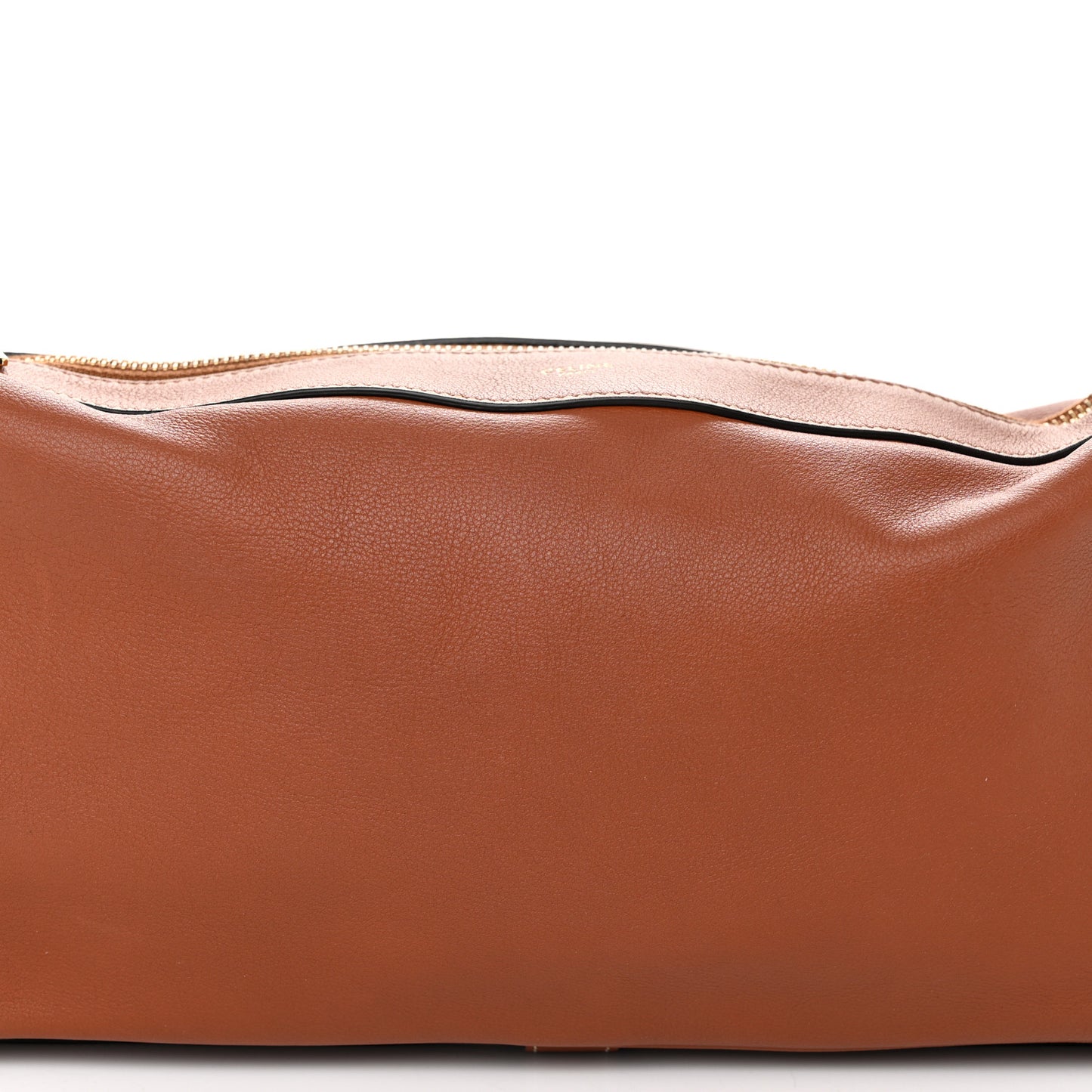 Supple Calfskin Medium Romy Shoulder Bag Tan