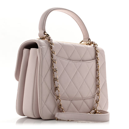 Chanel Lambskin Quilted Small Trendy CC Dual Handle Flap Bag Light Purple 3 of 13