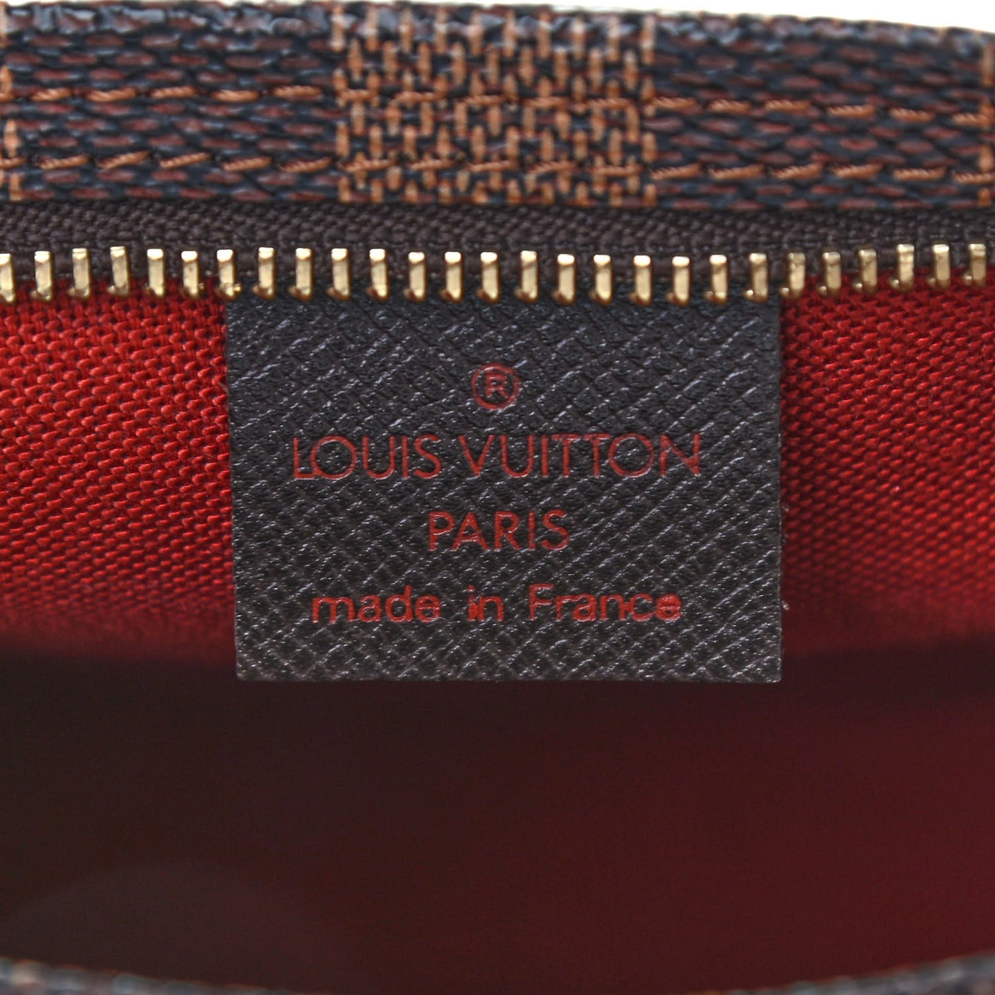 Damier Ebene Trousse Make Up Bag Pochette