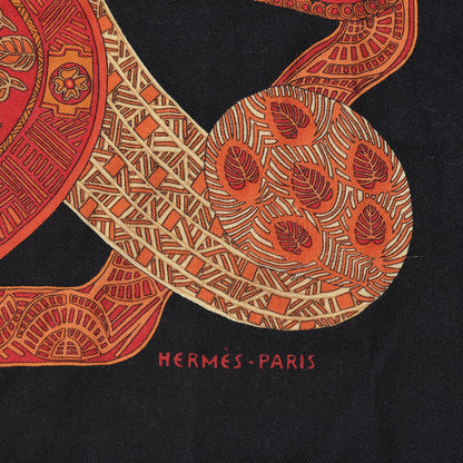Hermes Cashmere Silk Art Des Steppes Scarf 90 6 of 6