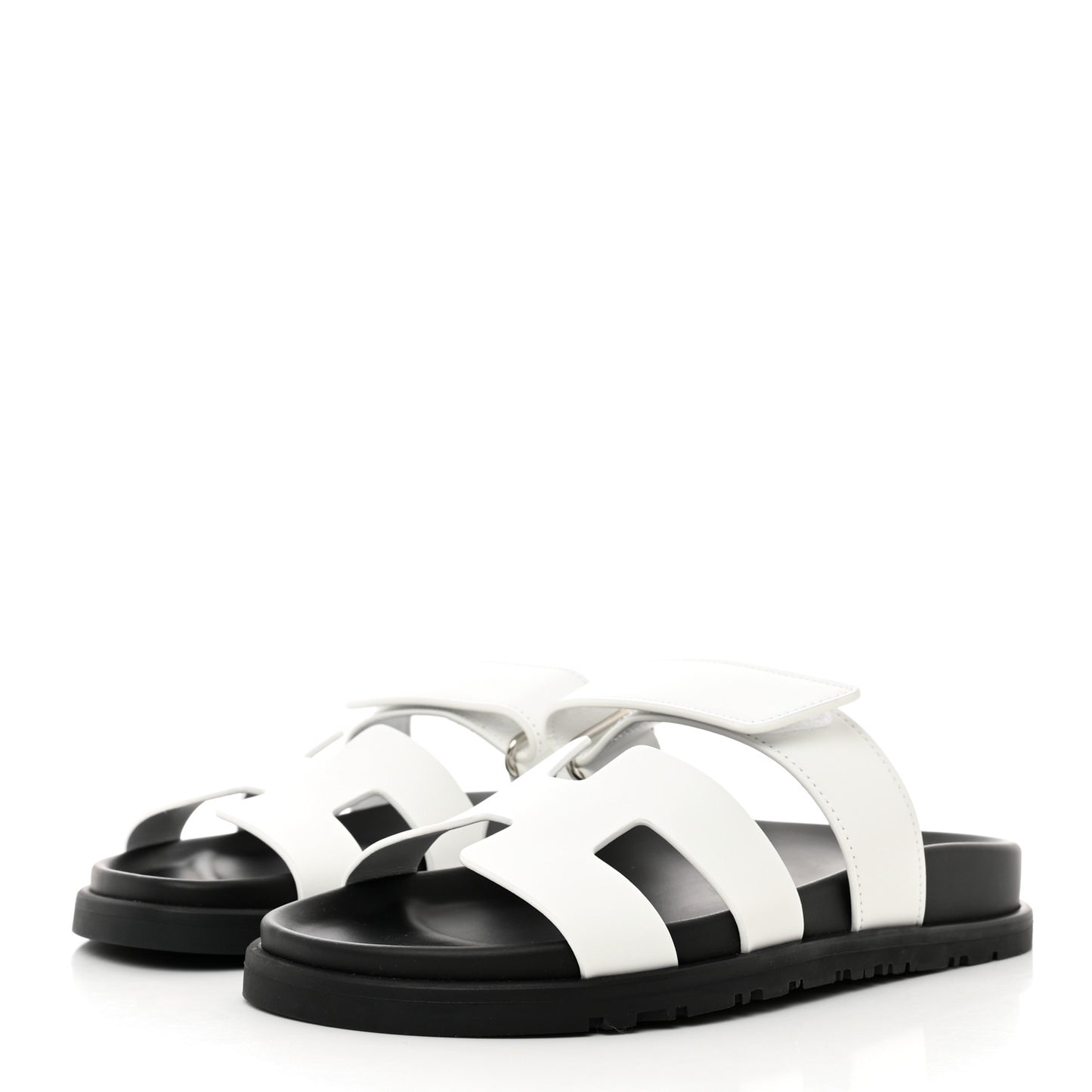 Calfskin Womens Chypre Sandals 35 White