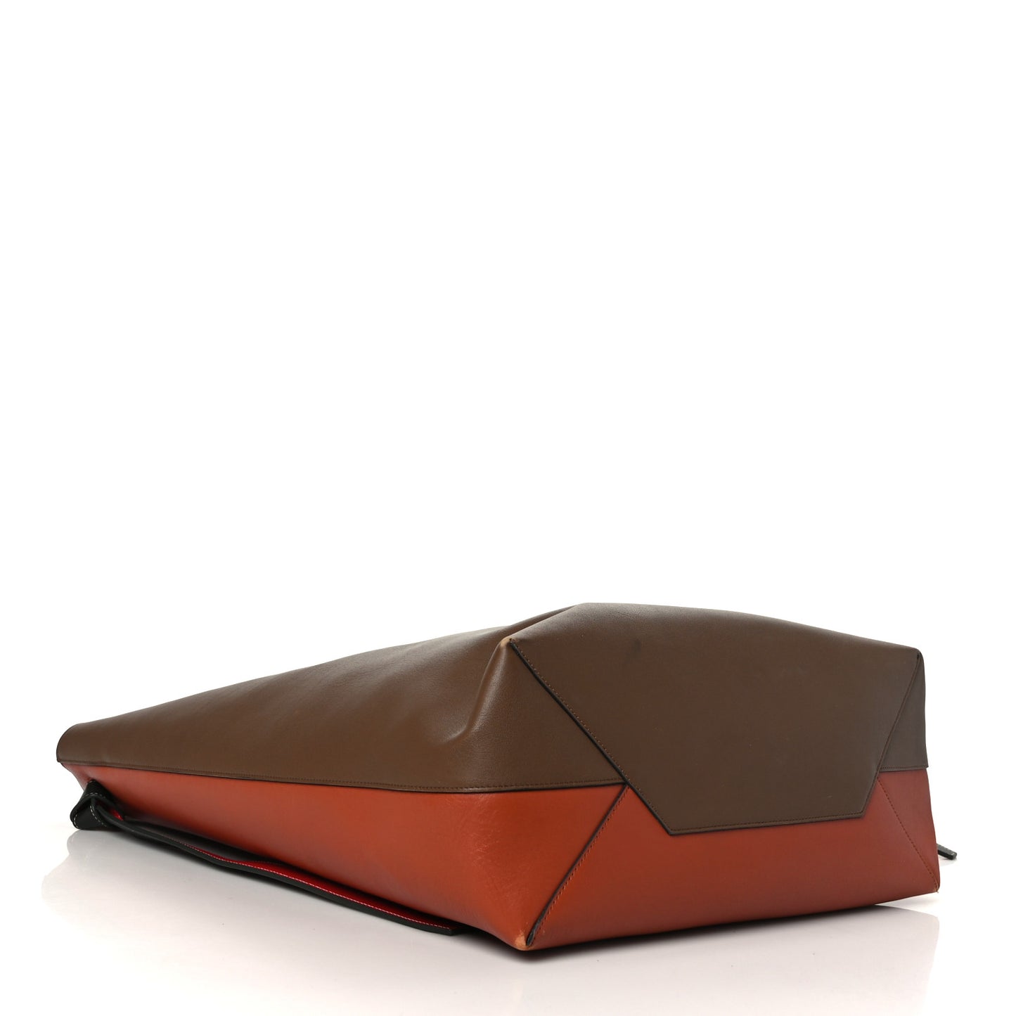Shiny Smooth Calfskin Twisted Cabas Camel Tan