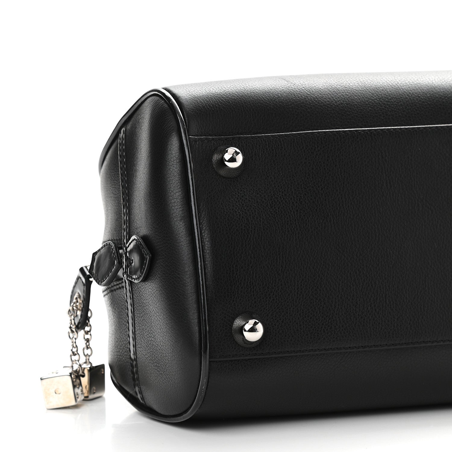 Christian Dior Calfskin Gambler Dice Bowler Black 7 of 9