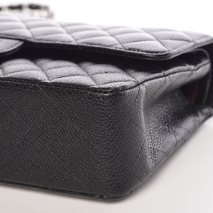 Chanel Caviar Quilted Medium Double Flap Black 16 of 17