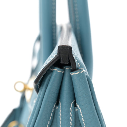 Hermes Togo Birkin 30 New Bleu Jean 12 of 14