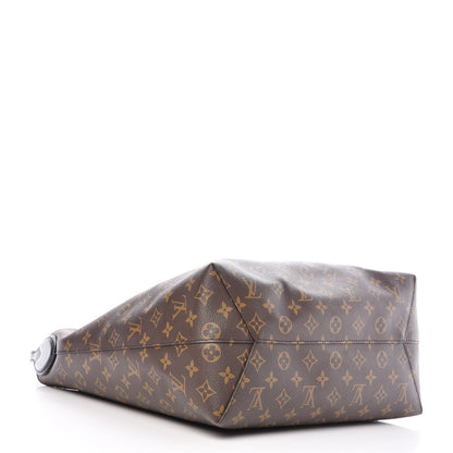 Louis Vuitton Monogram Flower Hobo Black 4 of 9