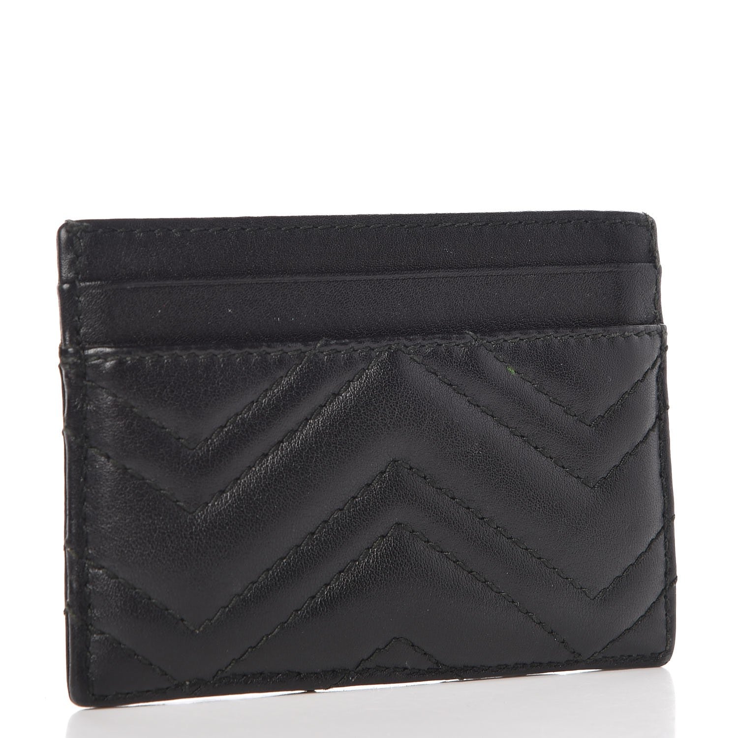 Gucci Calfskin Matelasse GG Marmont Card Holder Black 3 of 9