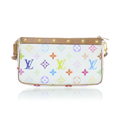 Louis Vuitton Monogram Multicolor Pochette Accessories White 2 of 10