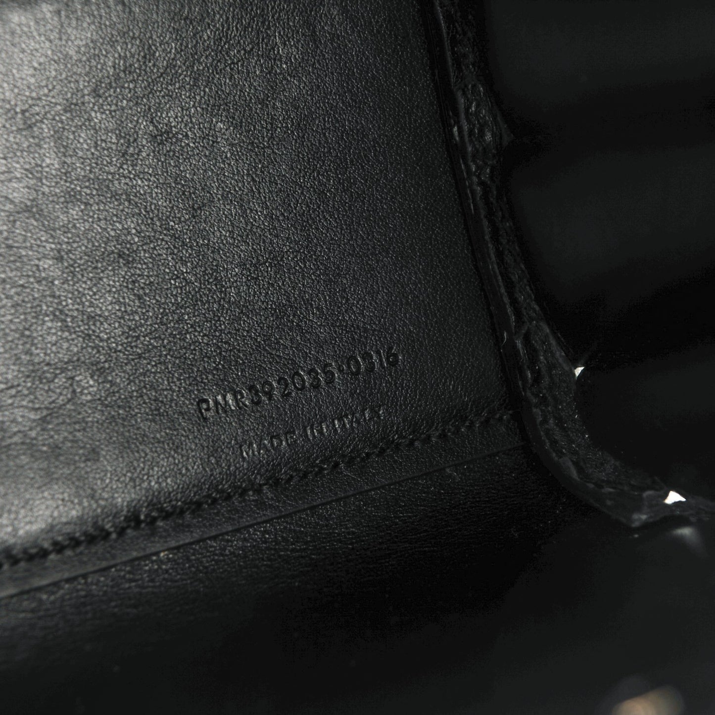 Grained Calfskin Nano Sac De Jour Black