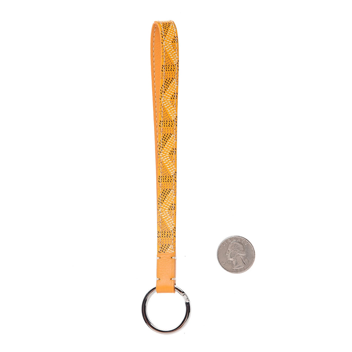 Goyardine Sesame Key Holder Yellow