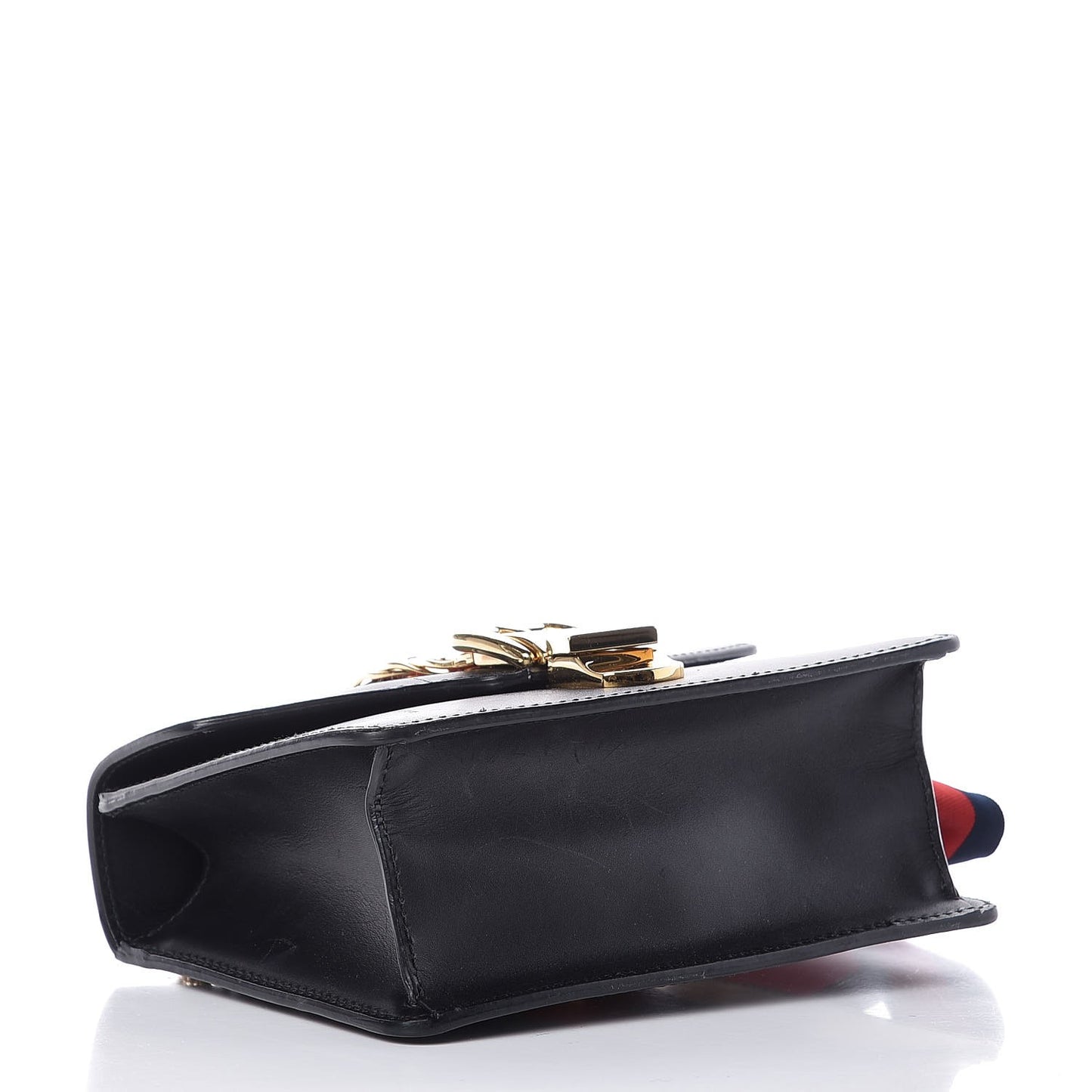 Calfskin Mini Sylvie Chain Shoulder Bag Black
