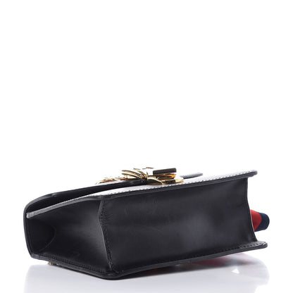Gucci Calfskin Mini Sylvie Chain Shoulder Bag Black 4 of 7