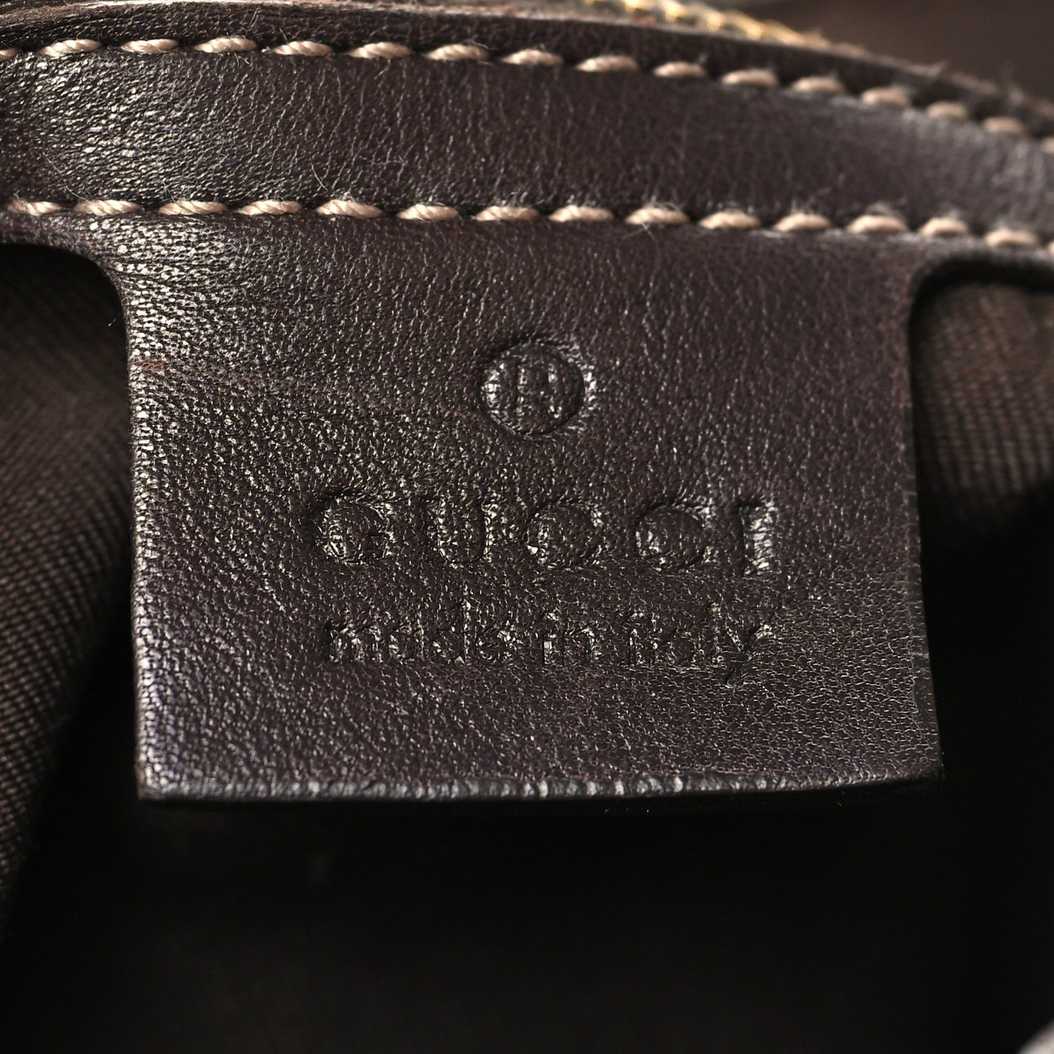 Gucci Monogram Medium Indy Top Handle Hobo Dark Brown 6 of 11
