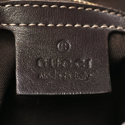 Gucci Monogram Medium Indy Top Handle Hobo Dark Brown 6 of 11