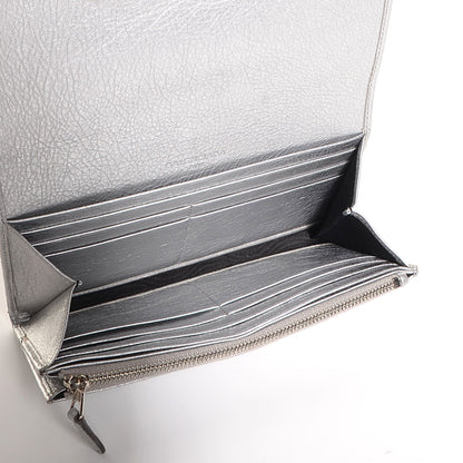 Balenciaga Agneau Giant 12 Silver Hardware Money Wallet Gris Aluminum 3 of 8