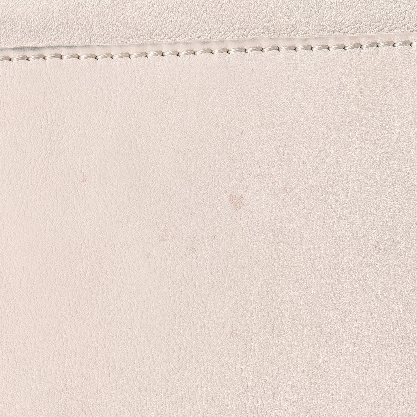 Calfskin Large East West Modern Chain Tote White