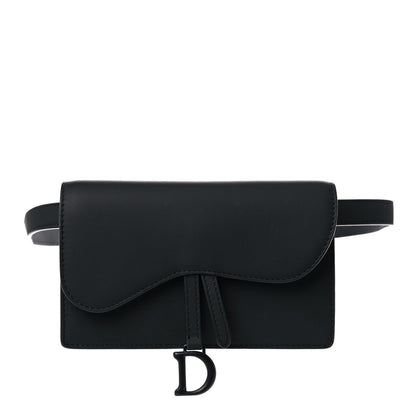 Christian Dior Ultra Matte Calfskin Saddle Belt Bag Black 1 of 14