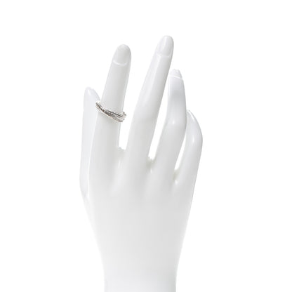 David Yurman Sterling Silver Diamond 5mm Crossover Ring 52 6 2 of 4