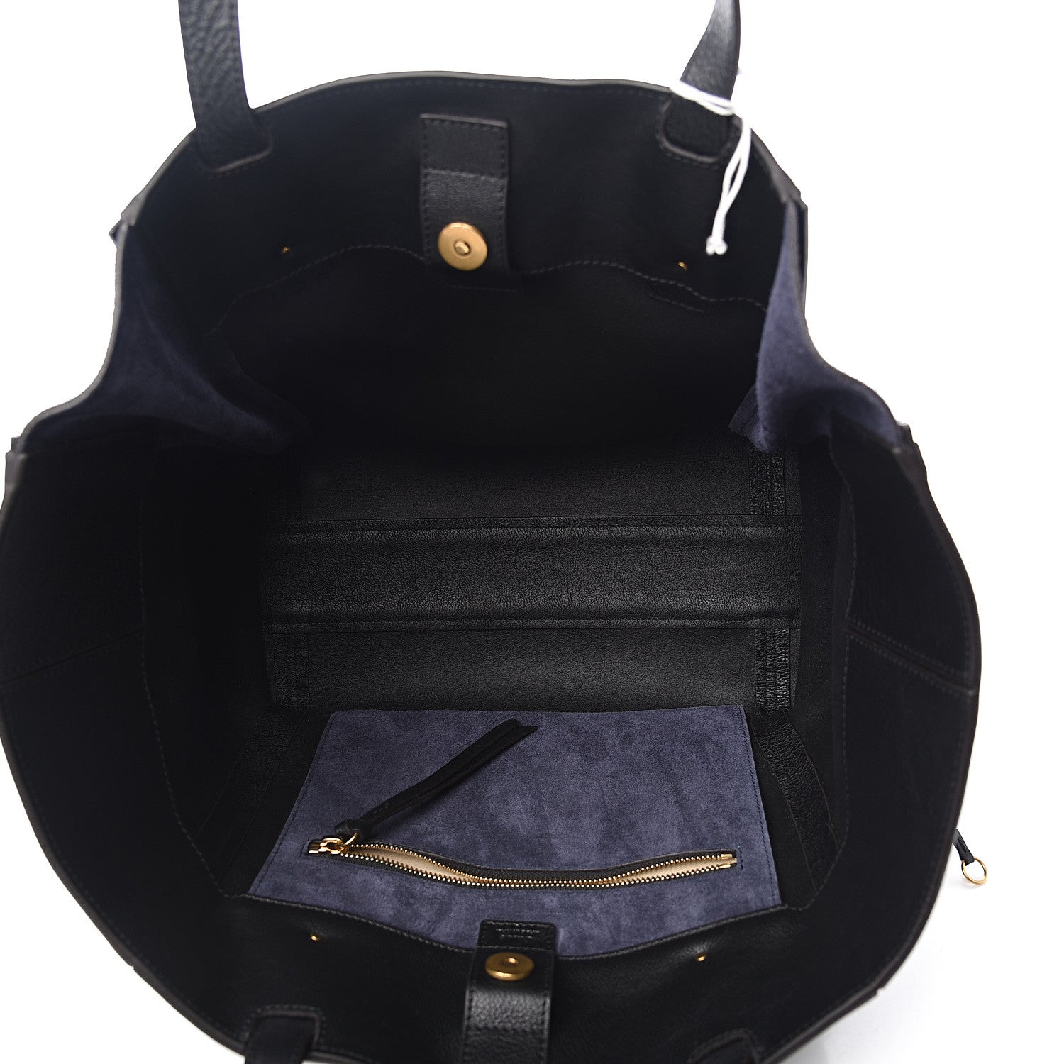 Chloe Smooth Calfskin Medium Milo Shopping Tote Black 4 of 8