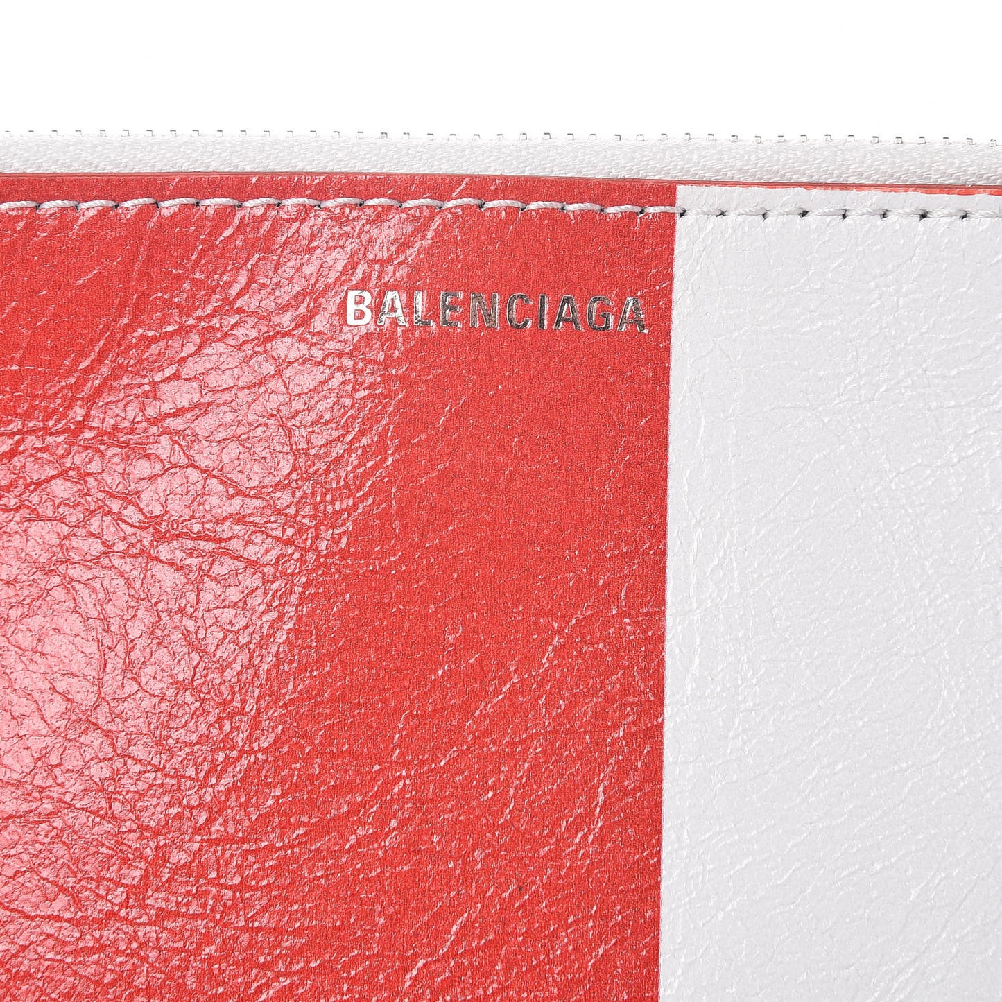 Agneau Supermarket Tote Red White